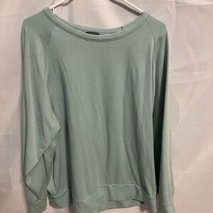 Womens Eddie Bauer Green Long Sleeve Crewneck - Size XXL